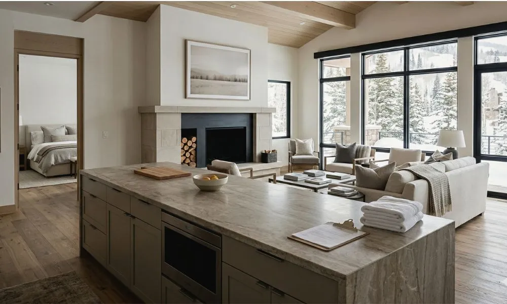 luxury vacation rental property inspection and preparation between guest stays in park city