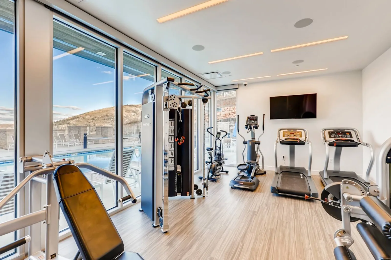 With views like this, who wouldn't want to work out!? A state of the Art Fitness Center Is Just Downstairs in the 8000 Sqft Club House – Strength & Ca