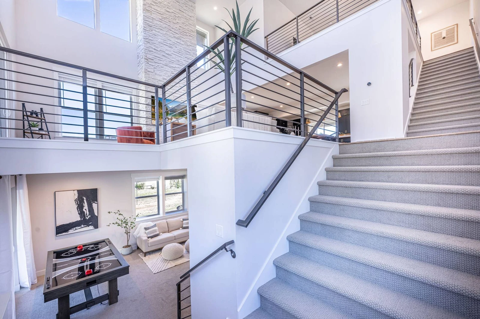 The home is laid out on multiple levels giving each level privacy