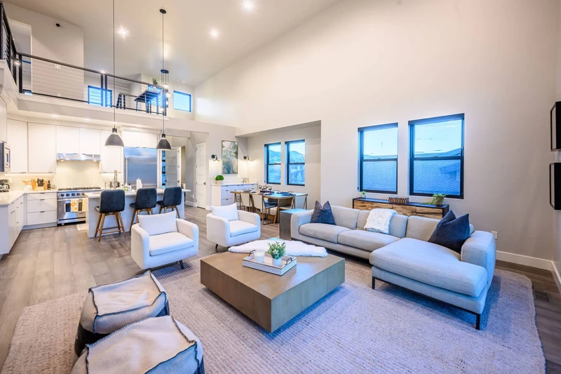 This home is perfect for entertaining, the open floor plan allows everyone to spread out for privacy and come together to gather.