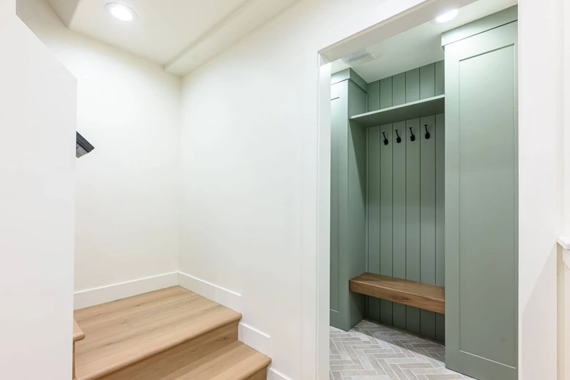 Entry area with convenient access to the home.