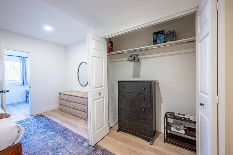 Primary Suite with King bed and plenty of storage space