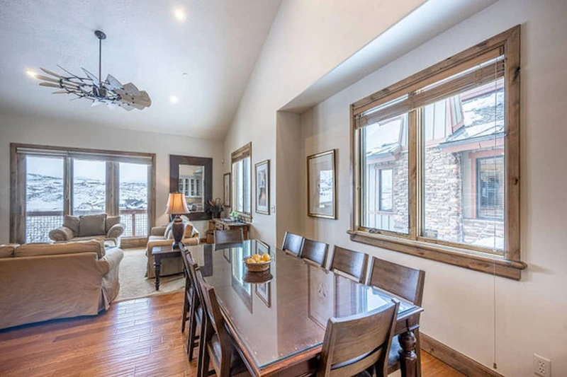 Deer Valley East Vacation Home w Dining Room featuring comfortable seating for 10