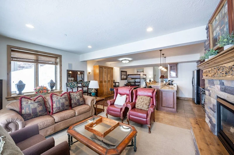 The Lounge Level Family Room is perfect for family time - Gas Fireplace, Xbox, Patio Access, Game Table, and patio access