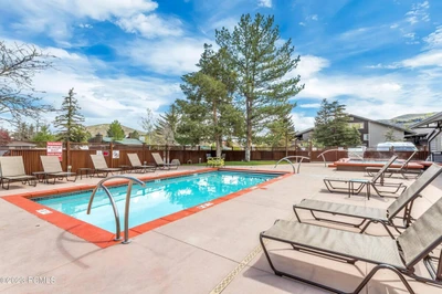 The Prospector has a heated pool + hot tub, open year round. 