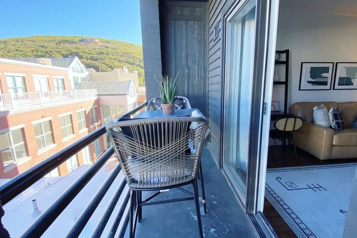 Enjoy your Rooftop terrace with views of Main Street