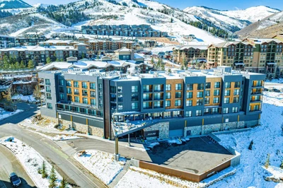 The YotelPAD is located right in the heart of the Canyons and just steps to the ski lifts.