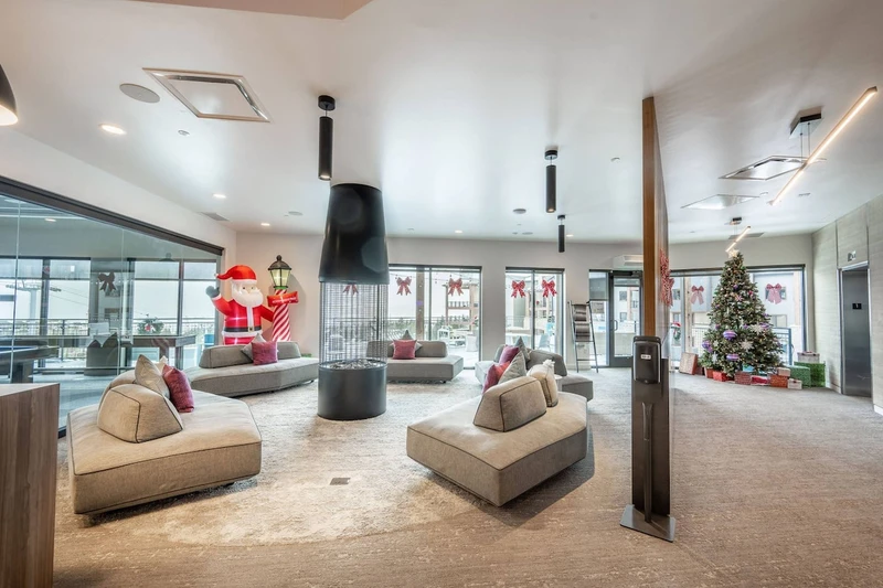 Indoor spaces with comfortable seating