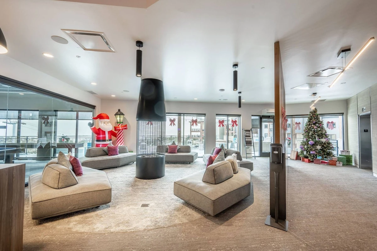 Indoor spaces with comfortable seating