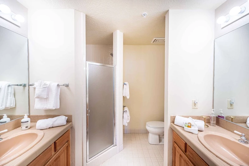 Primary suite private en suite bathroom
