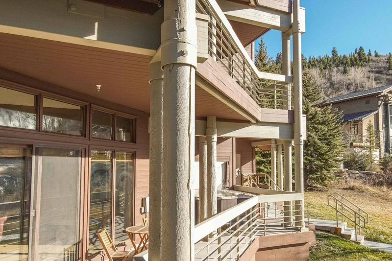 A large private deck where you can sit and relax while enjoying the fresh air