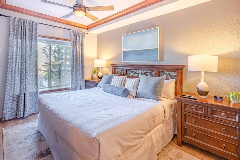 New King Bed on the Primary Suite with Bedside Tables