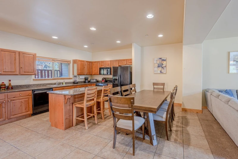 Fully equipped kitchen that has everything you could need for cooking at home