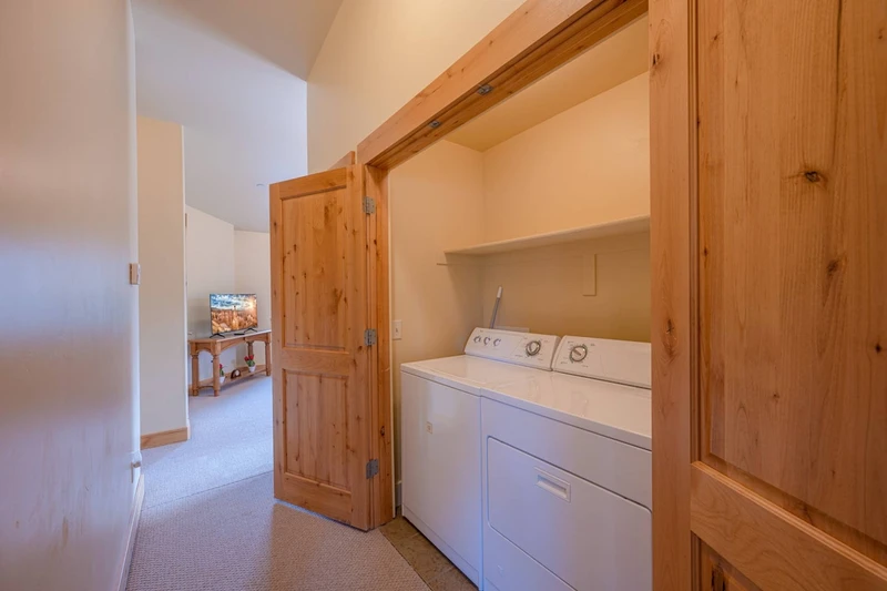 Your own laundry area with washer and dryer for your convenience