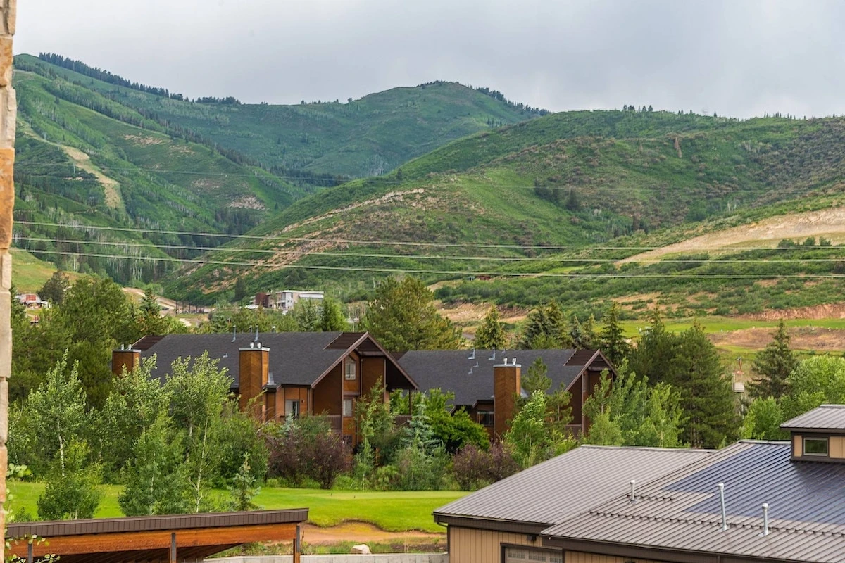 Beautiful mountain views from the private patio
