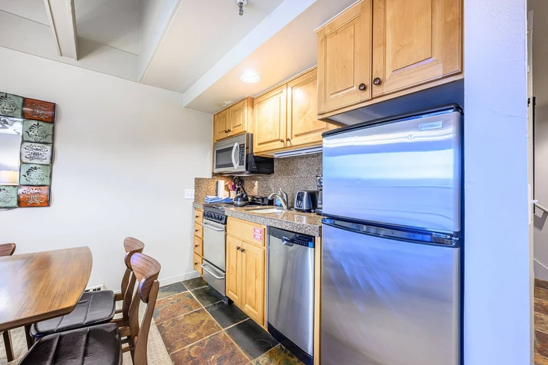 Fully equipped kitchen for making meals at home