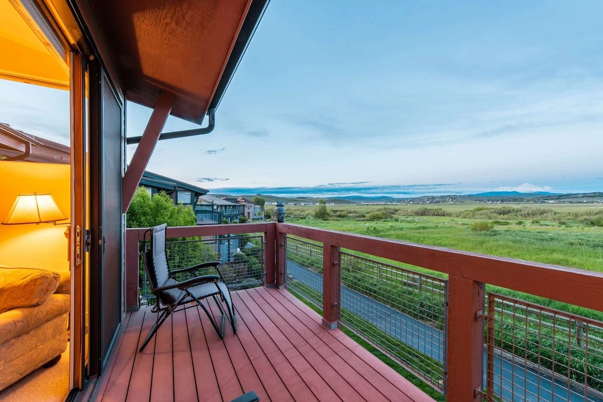 Nature Preserve and Mountain Views From Upstairs Private Balcony