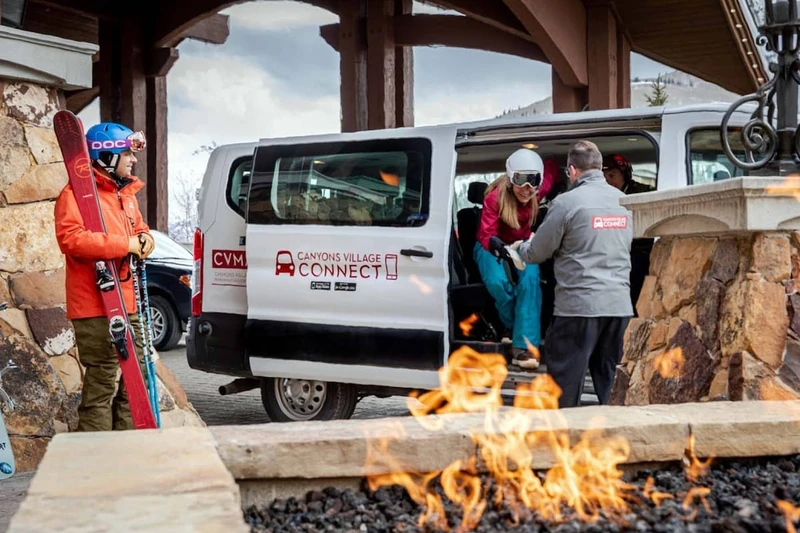Free On–Call Shuttle! Just Download The App To Schedule, Canyons Village Connect (photo credit CVMA)