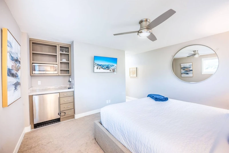 This fully equipped guest suite is perfect for any guest looking to get away from it all. It features a  CAL King Mattress, Coffee Maker, Mini-Fridge,