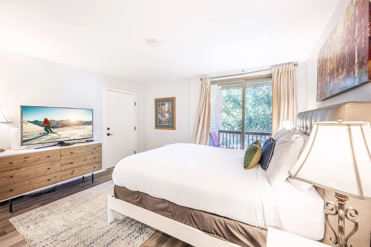 The gorgeous hardwood floors continue into the Primary Suite, adding natural warmth to the entire space. The Primary Suite has been beautifully update
