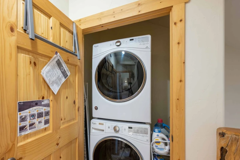 The home has newer , full size HE washer and dryer – essential when traveling with kids or for extended stays.