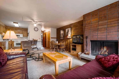 Perfect In Town Location! Cozy in By The Woodburning Fireplace & Enjoy Your Favorite Movie on the 50" HDTV