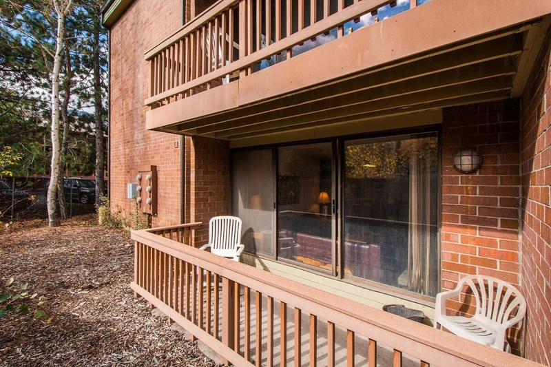 You walkout and private balcony just off of the large family living room. There is a second balcony in the second bedroom.