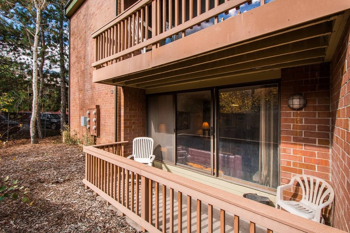 You walkout and private balcony just off of the large family living room. There is a second balcony in the second bedroom.