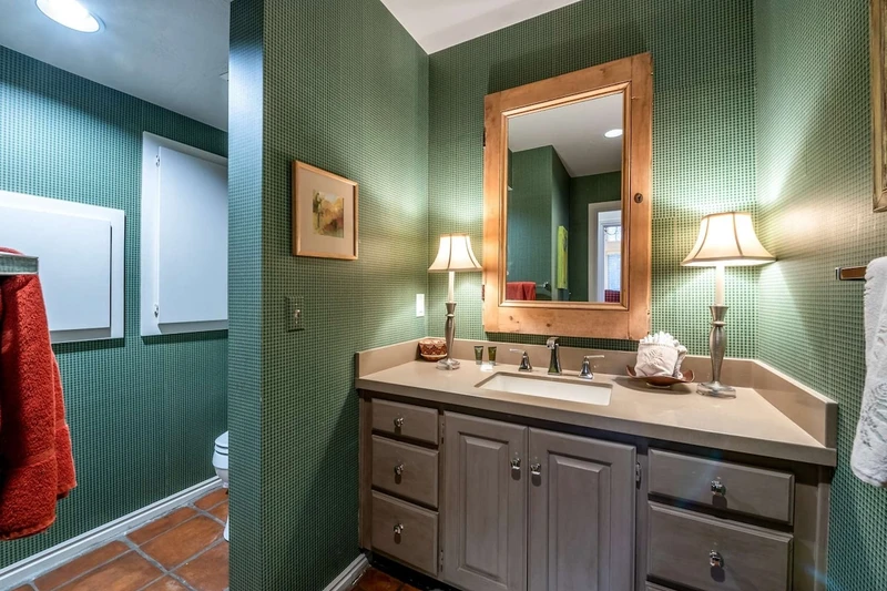 Guest bathroom located on the main floor.