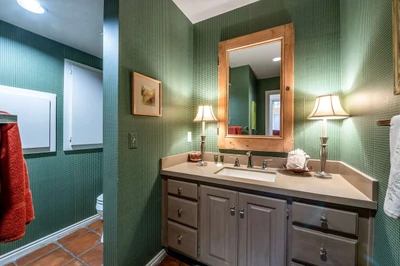Guest bathroom located on the main floor.