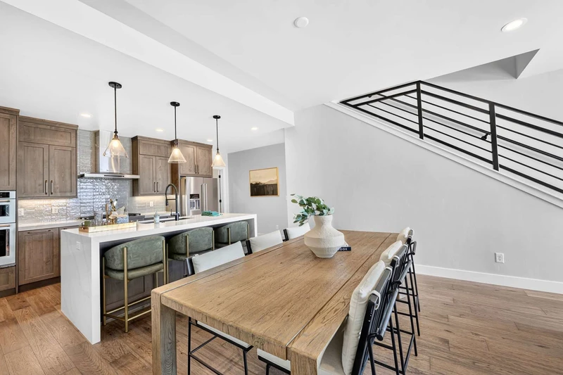 Staircase connecting the home’s multiple levels